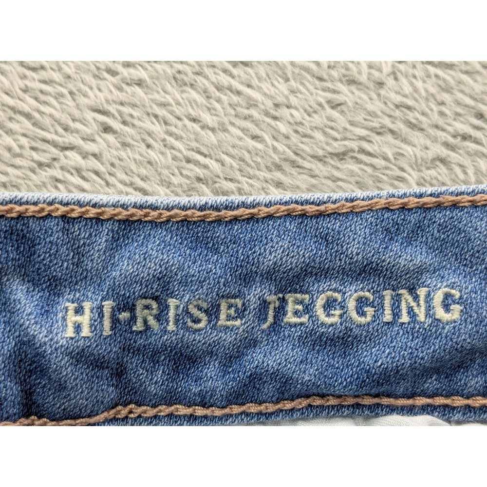 American Eagle Womens 00 Super Stretch X Hi-Rise Distressed Jegging Skinny Jeans - Picture 5 of 13